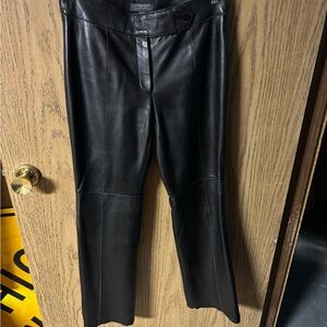 Classiques Entier Black Leather Trousers